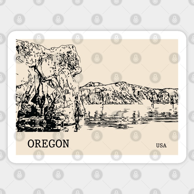 Oregon USA Sticker by Lakeric